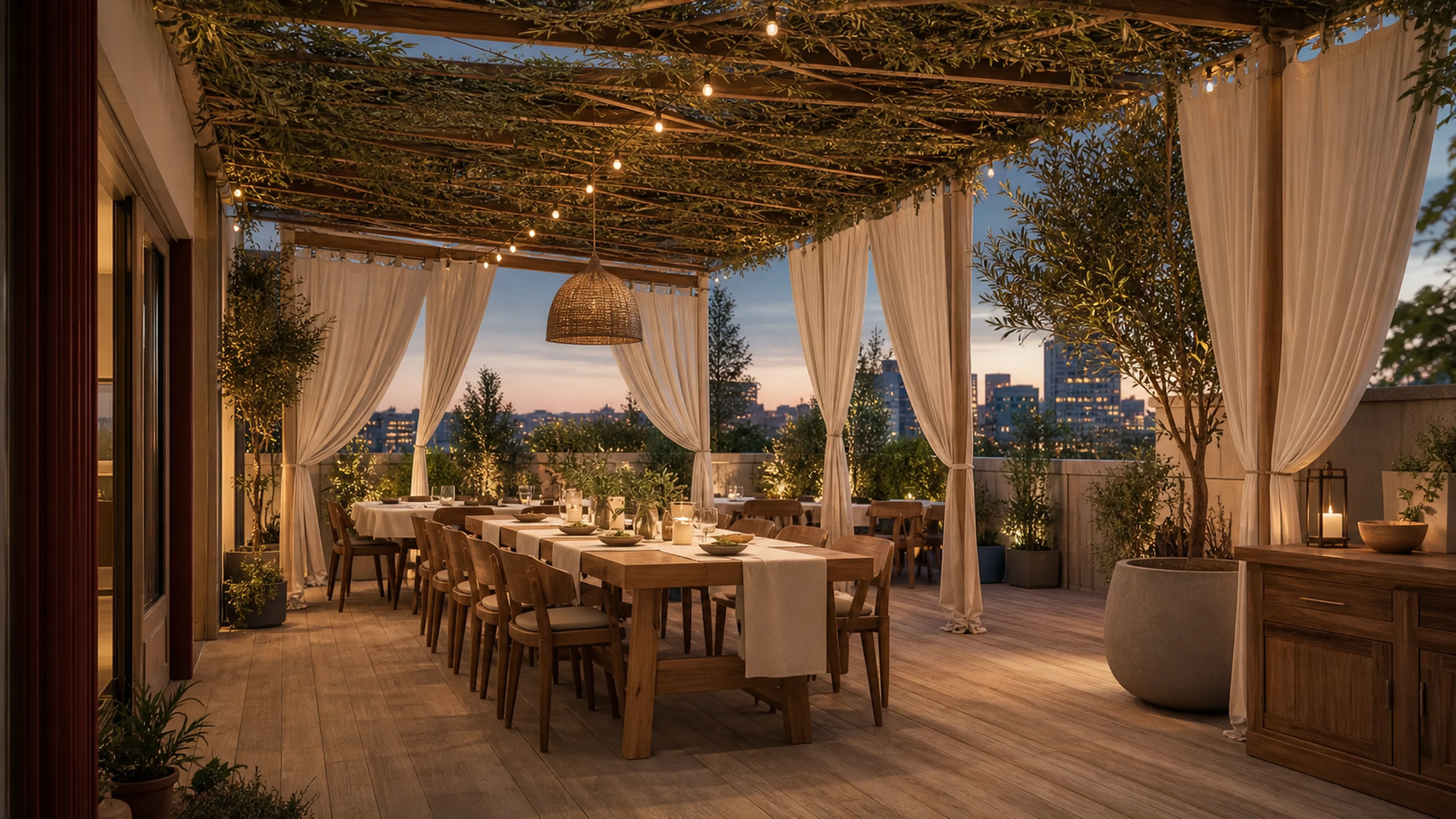 A sukkah under the open sky