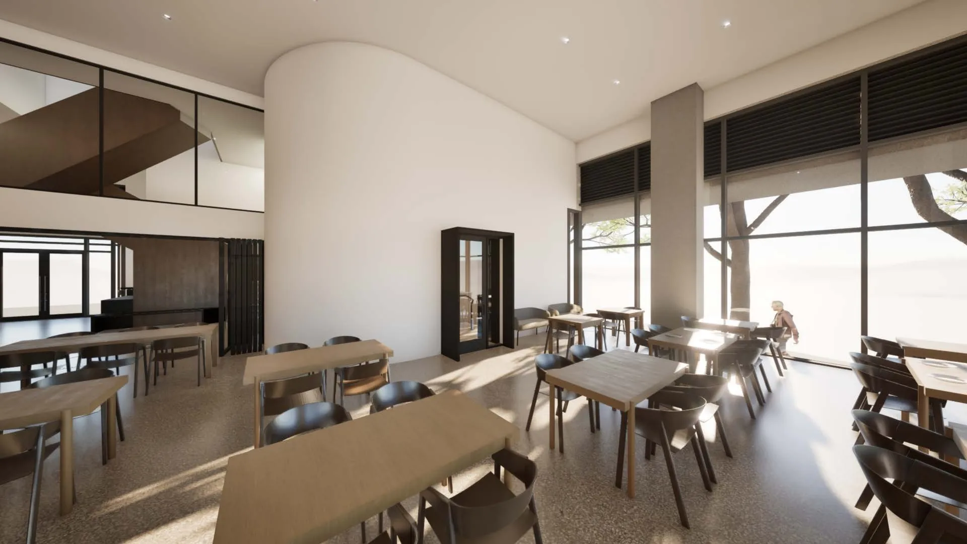 Café study · window side